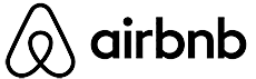 airbnb logo black white